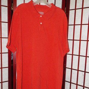 Sonoma Weekend Polo Shirt XL Orange SS 2 Button